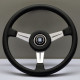 Volanti Volante sportivo a 3 razze Nardi Classic ND36, 360mm, pelle, calice 40mm, nero/cromo | race-shop.it