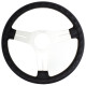 Volanti Volante sportivo a 3 razze Nardi Competition, 330mm, pelle, calice 40mm, nero/argento | race-shop.it