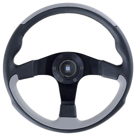 Volanti Nardi Leader Steering Wheel, Grey Leather, 350mm | race-shop.it