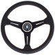 Volanti Nardi Classic ND34 Steering Wheel, 40mm Dish, black spokes, black perforated leather | race-shop.it