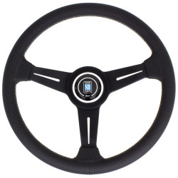 Nardi Classic ND34 Steering Wheel, 40mm Dish, black spokes, black perforated leather