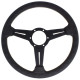 Volanti Nardi Classic ND34 Steering Wheel, 40mm Dish, black spokes, black perforated leather | race-shop.it