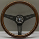 Volanti Nardi Classic ND33 Steering Wheel, Wood, 40mm Dish, black spokes | race-shop.it