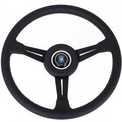Volante sportivo a 3 razze Nardi Classic ND36, 360mm, pelle, calice 25mm, nero