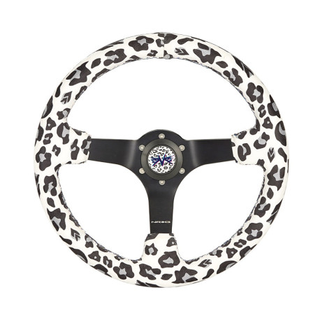 Volanti NRG SAVAGE 3-spoke steering Wheel (350mm), white | race-shop.it