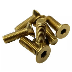 NRG kit viti volante (testa piatta), oro cromato