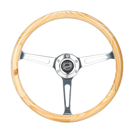 Volanti NRG Classic LIGHT WOODGRAIN 3-spoke mahogany steering wheel (380mm) | race-shop.it