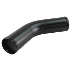 Tubo di alluminio - gomito 45°, 20mm (0,80"), nero opaco