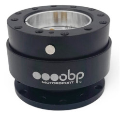 OBP Motorsport steering wheel quick release hub, black