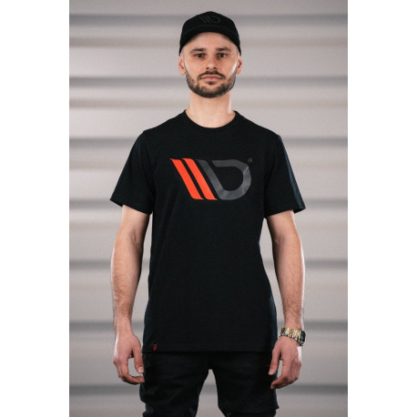 Magliette T-shirt da uomo MAXTON DESIGN (logo rosso), nero | race-shop.it