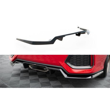 Body kit e accessori visivi Splitter posteriore (con strisce verticali) Honda Civic SI Mk10 | race-shop.it