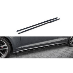 MAXTON DESIGN diffusori minigonne per Audi S5 Coupe / A5 S-Line Coupe F5 Facelift, nero lucido