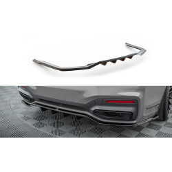 MAXTON design Splitter posteriore (con barre verticali) per BMW 7 G11 M-Pack Facelift, V2