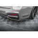 Body kit e accessori visivi MAXTON DESIGN splitter posteriore per BMW 7 G11 M-Pack Facelift (con barre verticali), nero lucido, V2 | race-shop.it