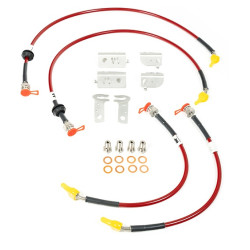 FORGE tubi freno intrecciati per Fiat 500 Abarth (BREMBO)