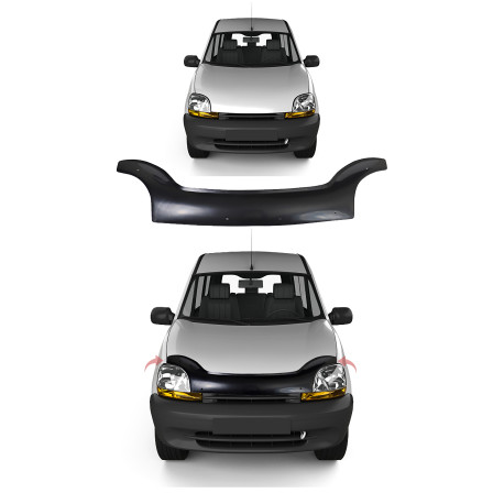 Deflettori cofano RACES Front hood deflector 4MM KANGOO 1997-2003 | race-shop.it