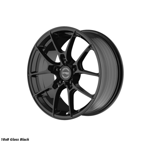 ALU disky STROM STROM STR-F1 cerchio 18x8 5x120 72.6 ET38, Gloss Black | race-shop.it