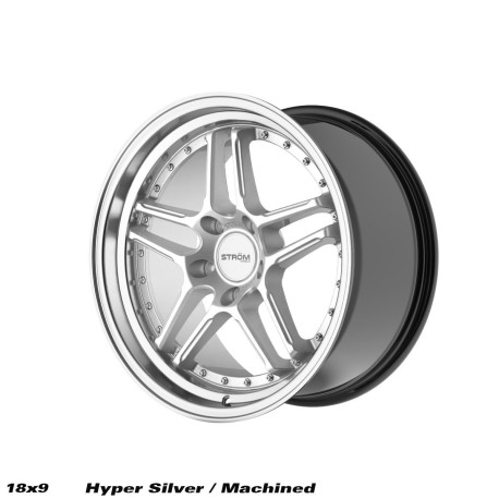 ALU disky STROM STROM DS-05 cerchio 18x9 5x100 73.1 ET35, Hyper Silver / lucidato | race-shop.it