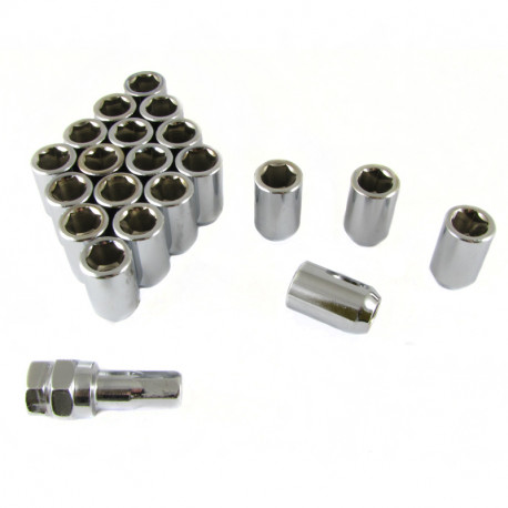 Bazár Set di dadi imbus + chiave, 20pcs, M12x1,5 INCOMPLETO | race-shop.it