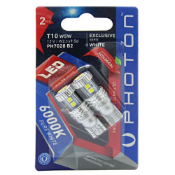 PHOTON LED EXCLUSIVE SERIES W5W lampadina 12-24V 5W W2.1×9.5d CAN (2 pezzi)