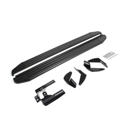 Pedane laterali RIVAL Pedane laterali Premium Nere per Volkswagen Touareg 2010-2018 | race-shop.it