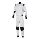 Tuta da corsa omologata FIA ALPINESTARS Hypertech V3, bianco/nero/argento