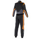 Tute Alpinestars FIA tuta da gara GP Pro Comp V2, Nero/Grigio/Arancione Fluo | race-shop.it