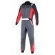 Tute Tuta da corsa omologata FIA ALPINESTARS Atom, antracite/rosso/nero | race-shop.it