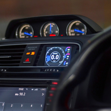 CANCHECKED display CANchecked display nella presa d`aria VW Scirocco MK3 FL RHD MFD32 Gen2 | race-shop.it