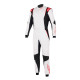 Tuta da corsa omologata FIA ALPINESTARS GP Tech V4, bianco/nero/rosso
