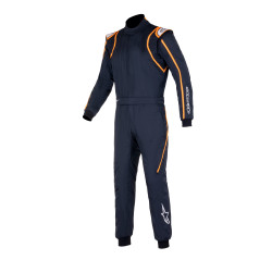Tuta da corsa omologata FIA ALPINESTARS GP Race V2, nero/bianco/arancione/fluo