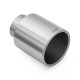 With one outlet RM Motors terminale in acciaio inox satinato KPZS 101mm, ingresso 76mm | race-shop.it