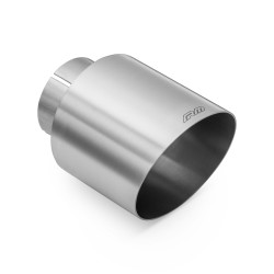 RM Motors terminale in acciaio inox satinato KSCS 89mm, ingresso 63,5mm