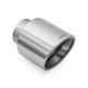 With one outlet RM Motors terminale in acciaio inox satinato KSZS/DK 89mm, ingresso 50mm | race-shop.it