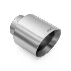 RM Motors terminale in acciaio inox satinato KSCS/DS 101mm, ingresso 63,5mm