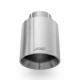 With one outlet RM Motors terminale in acciaio inox satinato KPCS/DS 76mm, ingresso 50mm | race-shop.it