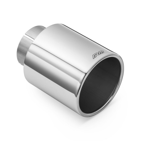 With one outlet RM Motors Terminale in acciaio inox lucidato KPZP 76mm, ingresso 50mm | race-shop.it