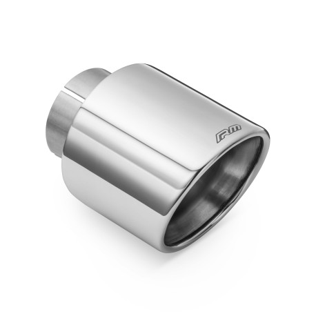 With one outlet RM Motors Terminale in acciaio inox lucidato KSZP/DK 76mm, ingresso 50mm | race-shop.it