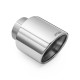 With one outlet RM Motors Terminale in acciaio inox lucidato KSZP/DK 101mm, ingresso 63,5mm | race-shop.it