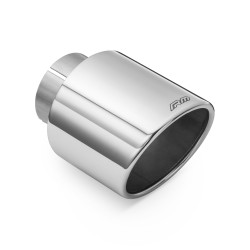 RM Motors Terminale in acciaio inox lucidato KSZP 89mm, ingresso 63,5mm