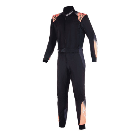Tute Tuta da corsa omologata FIA ALPINESTARS KMX-5 V3, nero/bianco/arancione/fluo | race-shop.it