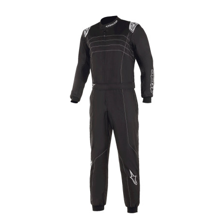 Tute Tuta da karting omologata CIK-FIA ALPINESTARS KMX-9 V3, nero/bianco | race-shop.it