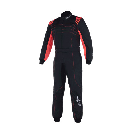 Tute Alpinestars FIA race Youth suit KMX-9 V3, Nero/Rosso Fluo | race-shop.it