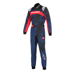 Alpinestars FIA tuta da gara KMX-9 V3 Graphic 5, Navy blu/Rosso