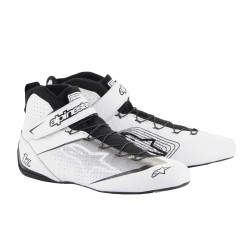 Scarpe da corsa omologate FIA Alpinestars Tech-1 Z V3, bianco/nero