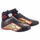 Scarpe da corsa omologate FIA Alpinestars Supermono V2, nero/oro/rosso