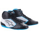 Scarpe da karting Alpinestars Tech-1 K Start V2, nero/bianco/azzurro