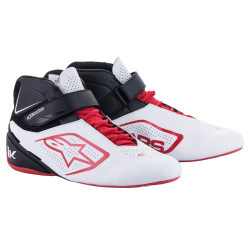 Scarpe da corsa Alpinestars Tech-1 K V2, Bianco/Nero/Rosso