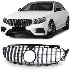 Griglia sportiva nera cromata per Mercedes E Class W213 S213 16-20 DANNEGGIATO