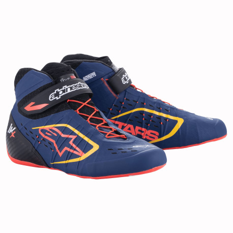 Scarpe Scarpe da corsa Alpinestars Tech-1 KX V2, Blu marino/Rosso Fluo/Giallo | race-shop.it